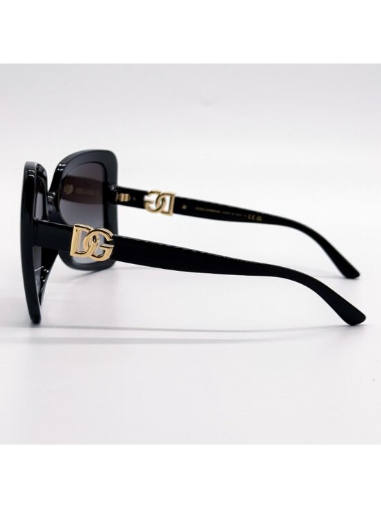 New Dolce&Gabbana DG6193U 501/8G Black Women Oversized Sunglasses main image 9